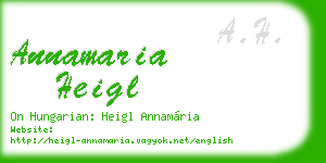 annamaria heigl business card