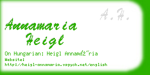 annamaria heigl business card